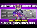 🔥Bgmi sensitivity settings 2025🥵 | Bgmi best sensitivity settings 😱 | Zero recoil sensitivity bgmi. 