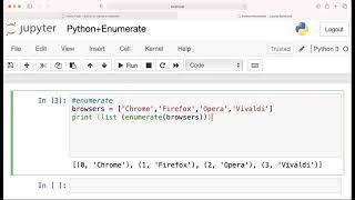 Enumerate-Python's built in function
