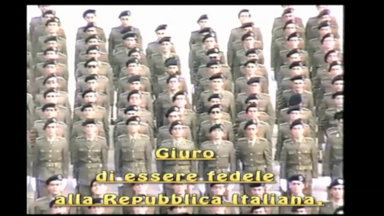 Giuramento 7° scaglione 1988 11 Btg Fanteria Casale Il Menestrello