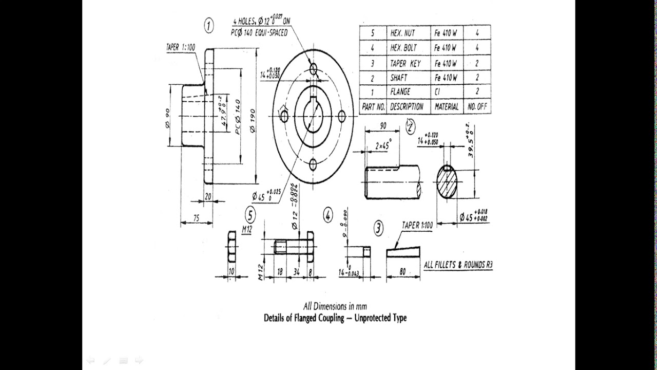 ASSEMBLY MODELING FLANGE COUPING IN TAMIL