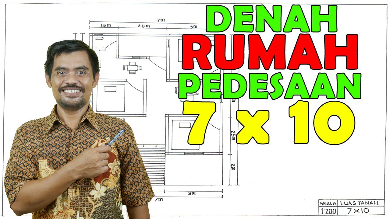  DENAH  RUMAH  SEDERHANA 7x10  RUMAH  MINIMALIS RUMAH  DI 