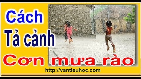 Tả cảnh cơn mưa rào mùa hạ  Tập làm văn 5 viết rất tiểu học