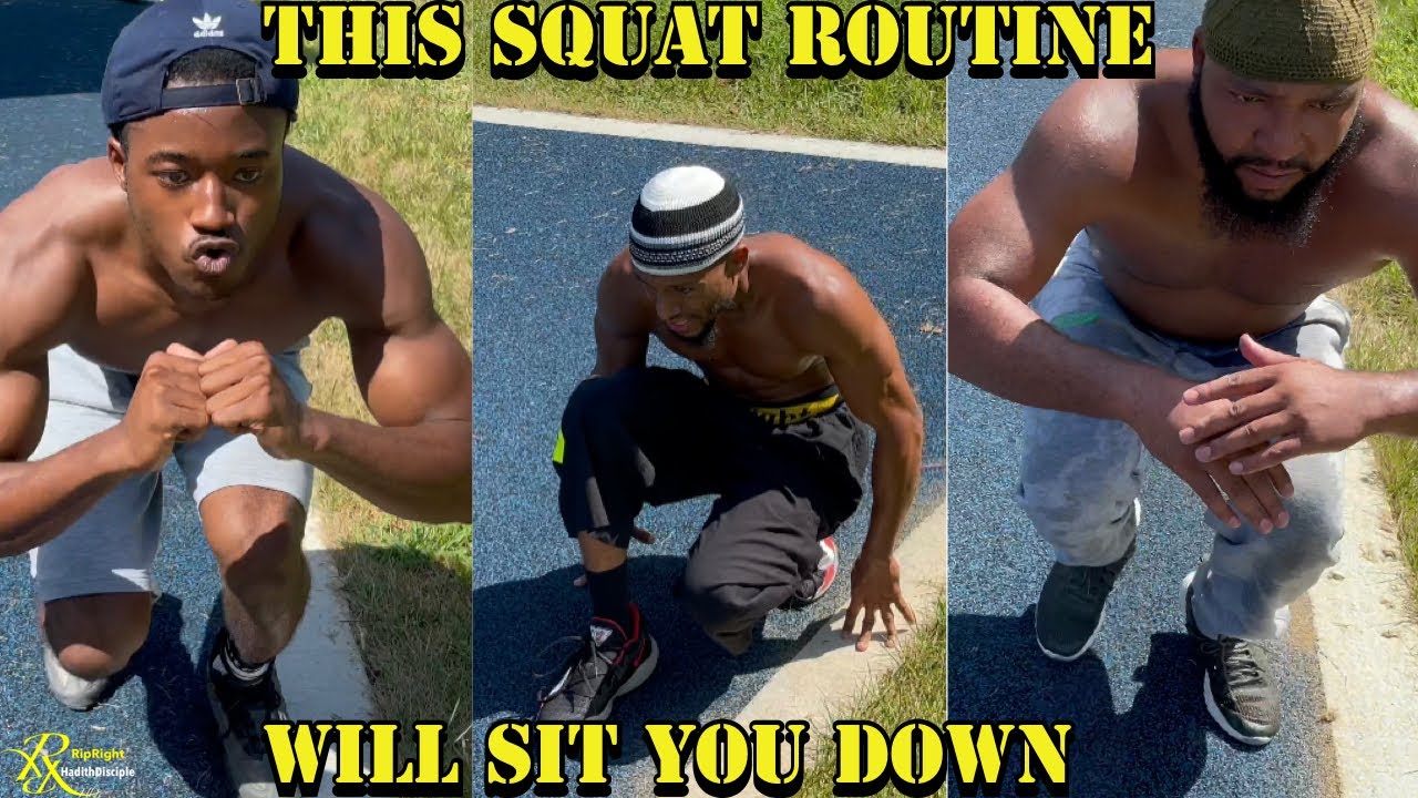 THE HARDEST 100 SQUATS IN MY LIFE | RipRight Chicken 🍗 Leg Challenge | Endurance Set
