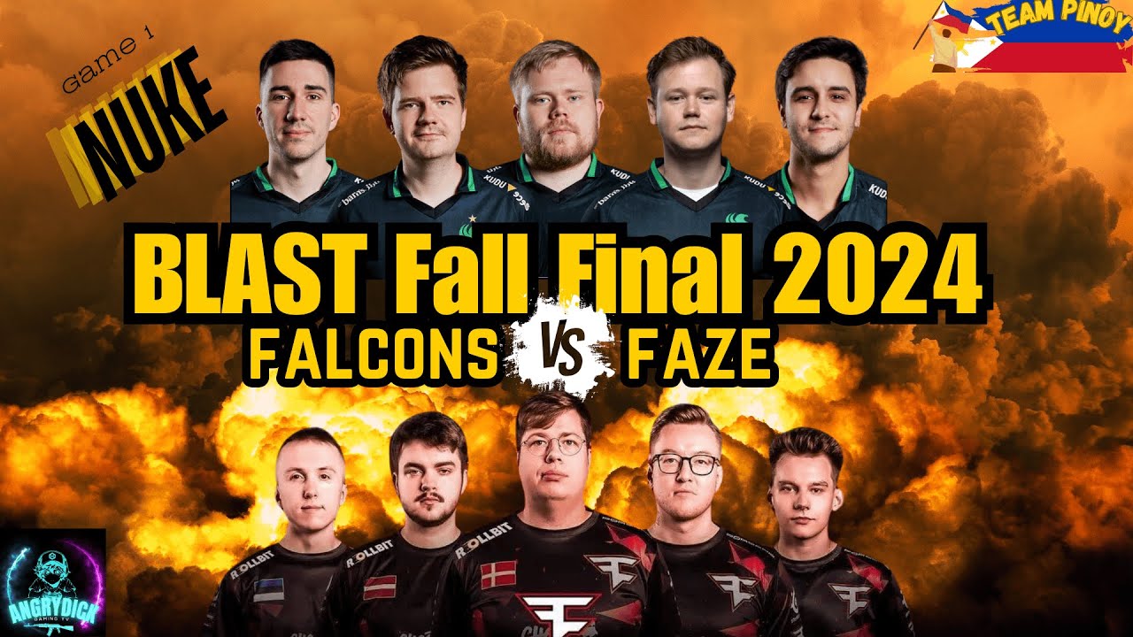 BLAST Fall Final 2024 Day 2 FALCONS vs. FAZE 1st game NUKE - YouTube