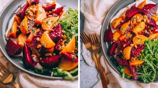 roasted beet & goat cheese salad