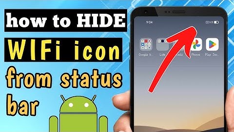 HOW TO HIDE WIFi icon from status bar in android phone