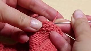 картинка: Уроки вязания. Как прятать нитки | Knitting lessons