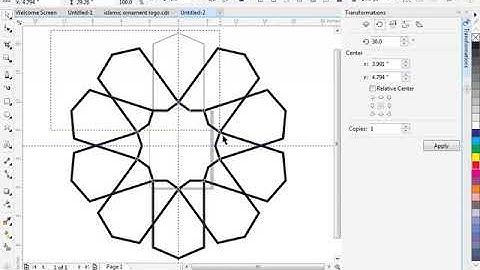 ISLAMIC ORNAMENT DESIGN USING COREL DRAW