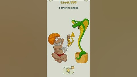DOP 2 delete one part (Level 334) Tame the snake #dop2 #Shorts #deletonepart #shorts #solve #puzzle