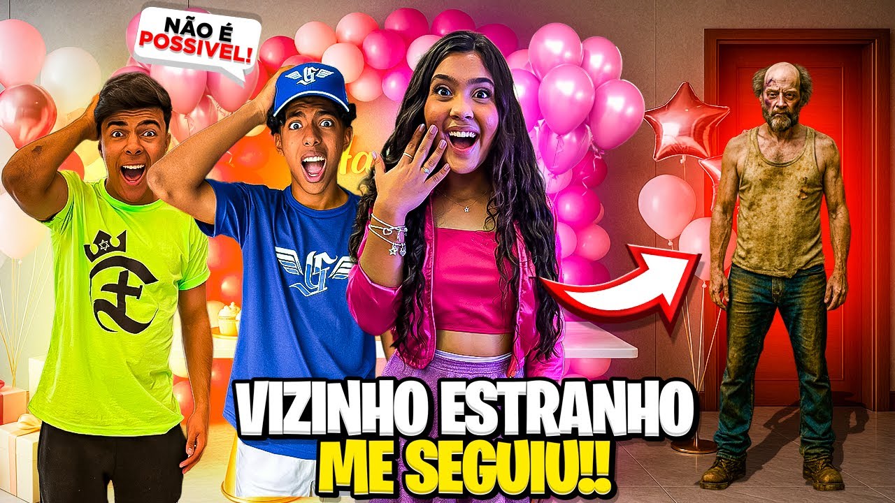 O VIZINHO ESTRANHO SEGUIU O GABRIEL E O ESTEVÃO ATÉ A FESTA DA LORENA!