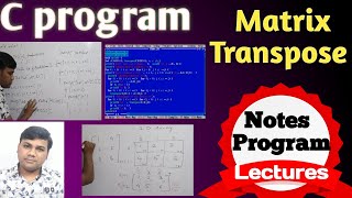 Matrix Transpose with C program