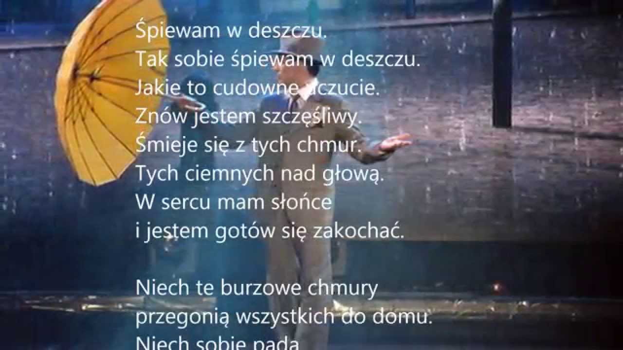 Piosenka Pada Deszcz Na Dworze DESZCZOWA PIOSENKA - YouTube