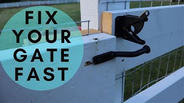How to fix a Sagging Gate
