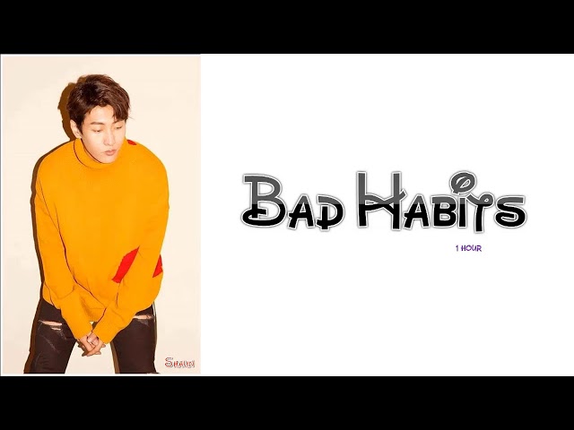 1 Hour ✗ Shaun (숀) - Bad Habits (습관) ✗ Color Coded Lyrics class=