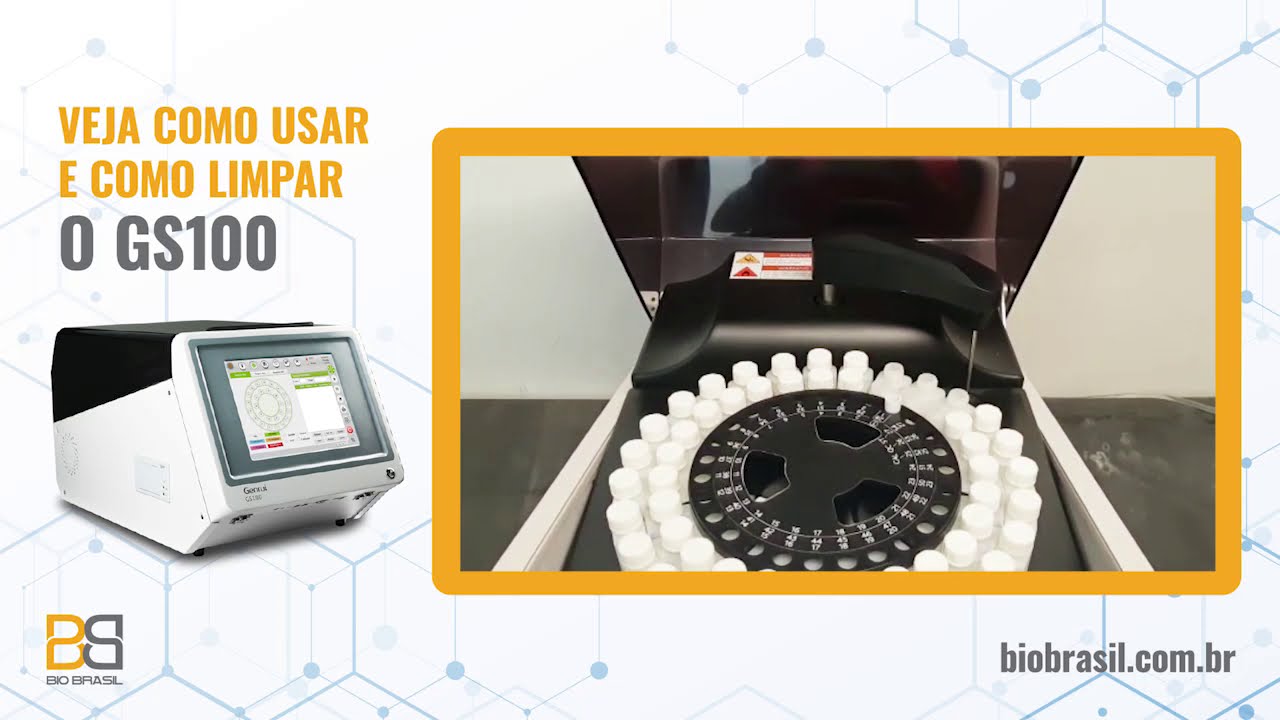 Analisador bioquímico GS100 - como utilizar e limpar o equipamento
