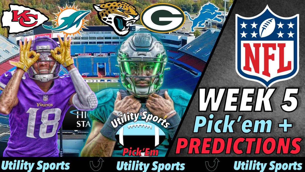 NFL Week 5 Predictions and Pick'Em I Picks for every game in the NFL of  Week 5 
