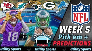 NFL Week 5 Predictions and Pick'Em I Picks for every game in the NFL of Week 5