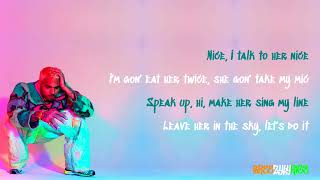Chris Brown - C.A.B. (Catch a Body) [feat. Fivio Foreign] [LYRIC VIDEO]