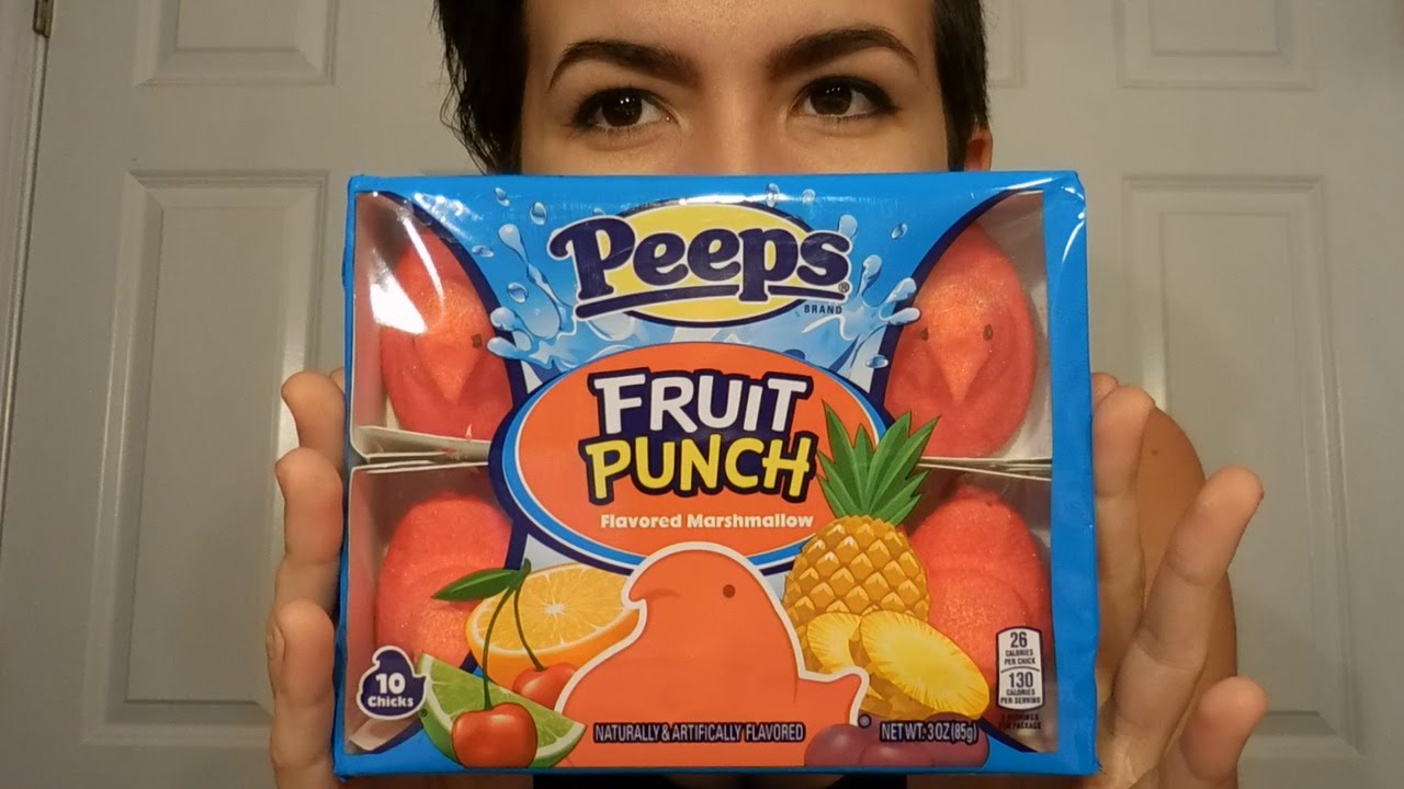 Trying Fruit Punch Peeps YouTube