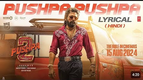 PUSHPA PUSHPA (Lyrical)-Pushpa 2 The Rule | Allu Arjun Sukumar |Rashmika |Mika, Naksh |Fahadh F |DSP