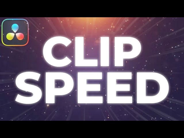 How To ADJUST CLIP SPEED In Davinci Resolve 19 Tutorial