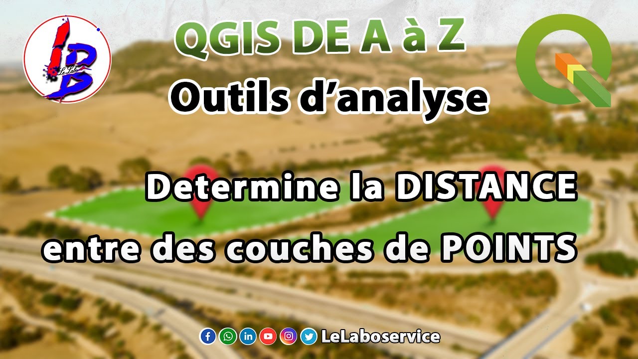 Outils Analyse: Determine la distance entre des Points sur Qgis