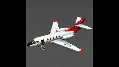 Iran Civil Aviation Falcon 20/200 3D model from CGTrader.com