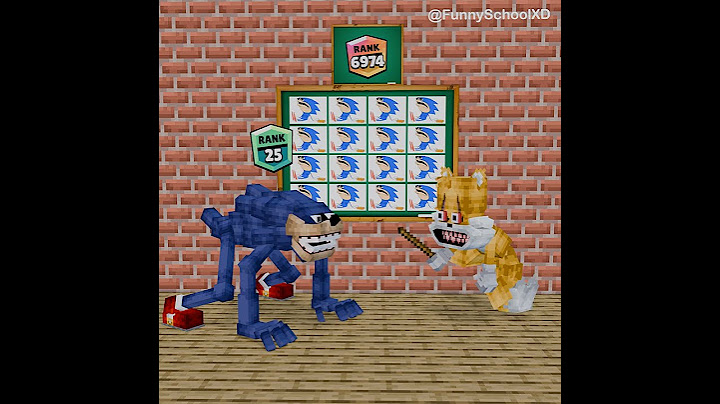 Shin Tails teaches Shin Sonic to rank up to 6974 #shorts #shinsonic #minecraft