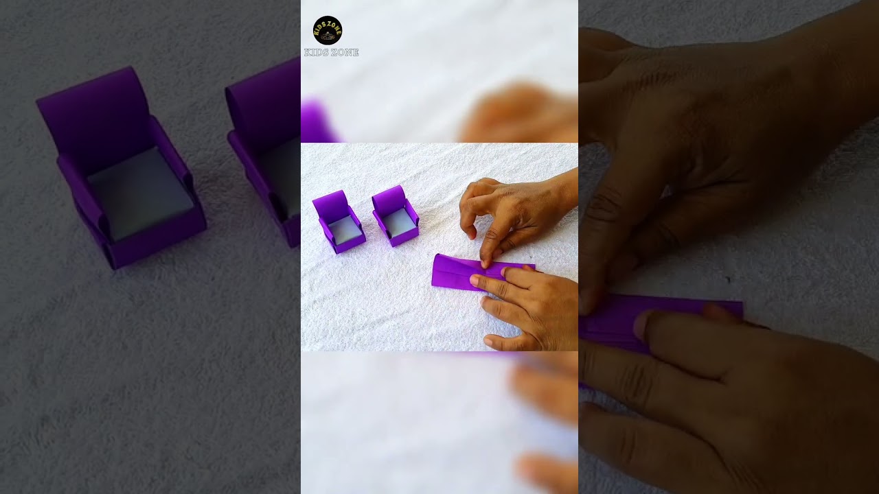 Paper Sofa | Kids Video | Paper Art | School Project 🥰🛋💕