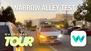 Driverless Car Squeezes Past Pedestrians | #Waymo Ride Along #26