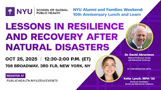 Lessons in Resilience and Recovery After Natural Disasters