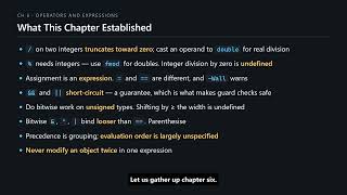 Details C Programming #75 — Chapter 6 Recap, and Seven Exercises Update