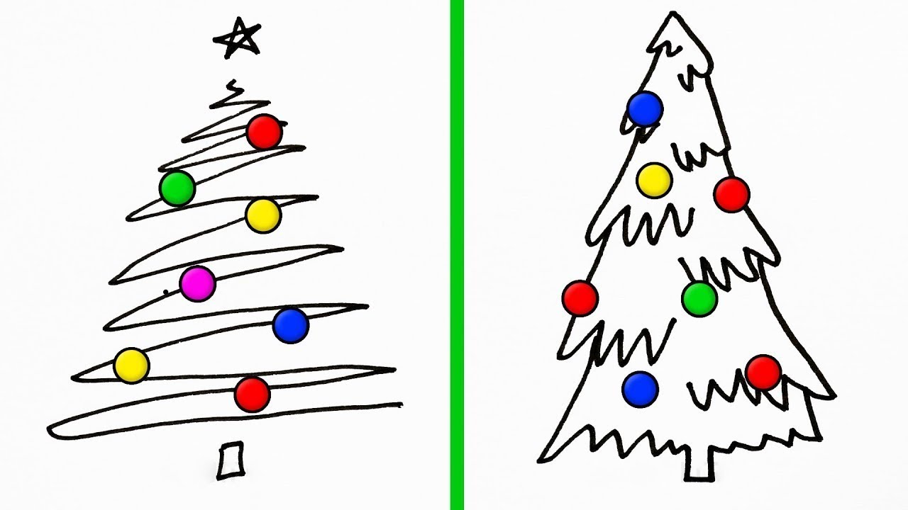 15 TÉCNICAS DE DIBUJO SIMPLES PARA UNA TARJETA DE NAVIDAD PERFECTA