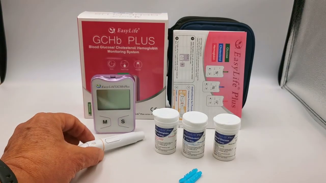 EasyLife Plus Triple meter Cholesterol Glucose Haemoglobin - YouTube