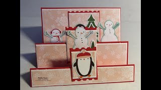 Spellbinders Advent Calendar - Days 17- Snow Days Stair Step Card