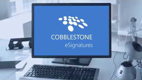 CobbleStone Software Electronic Signatures