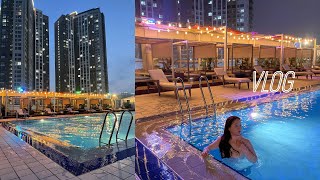 [vlog]  인천 송도 더 스테이 호텔 수영장 ㅣ호캉스 다녀 왔어요ㅣ소소한 여름 휴가