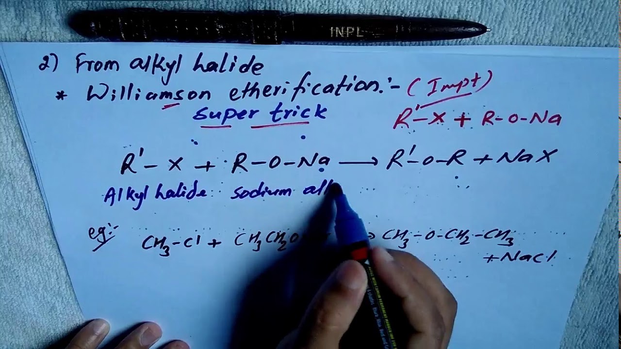 # Supertrick for preparation of ether(Williamson's etherification)