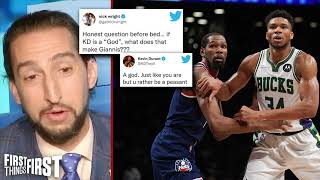 Kevin Durant and Nick Wright twitter war