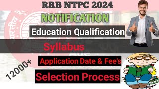 |Rrb Ntpc|Notification 2024|New Vacancy|