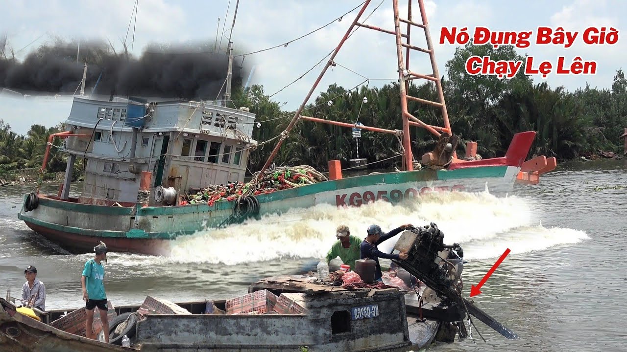 Chưa Thấy Chiếc Tàu Cá Nào Liều Như Tàu Cá Này Chạy Hết Ga Vô Cua Quá Nguy Hiểm