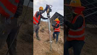 NO CONCRETE NEEDED! Driving Heavy Ground Screws In Minutes With This Beast 🏗️🔩