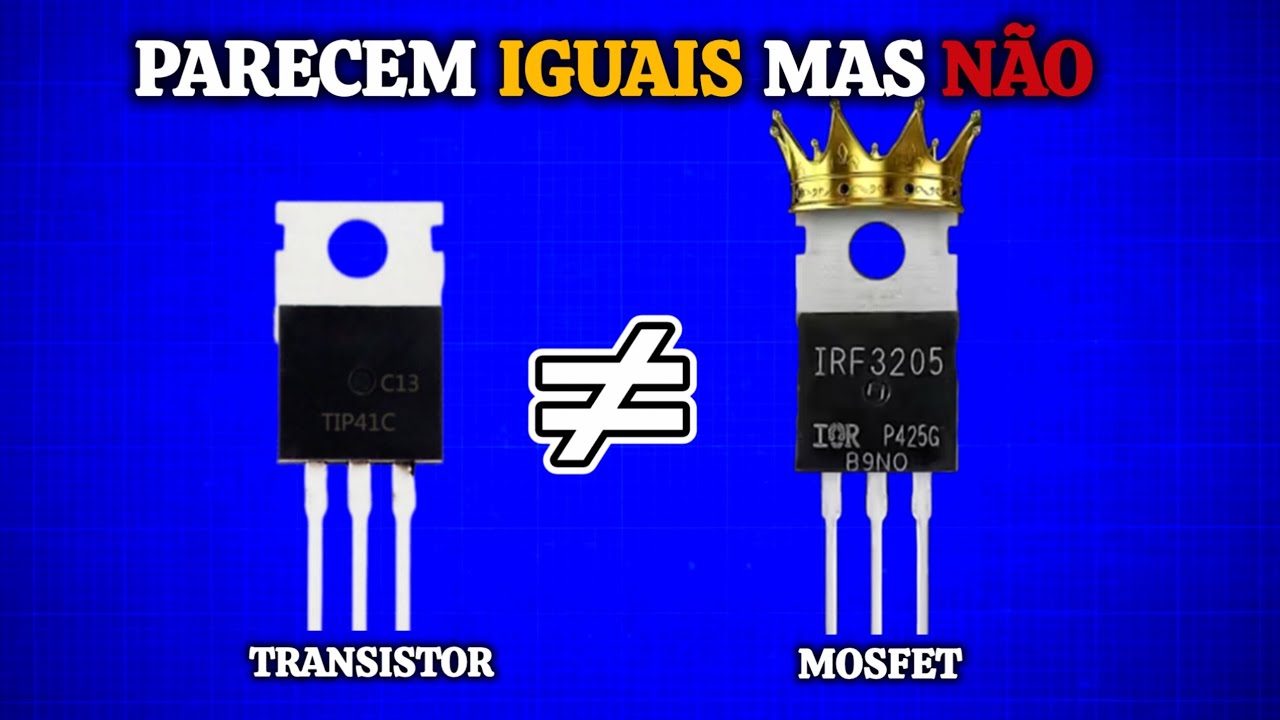 O SEGREDO do Funcionamento que confude o Transistor BJT e o Mosfet