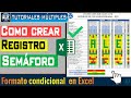 Como Crear Registro Semáforo En Excel – Poner Colores En Celdas De Excel