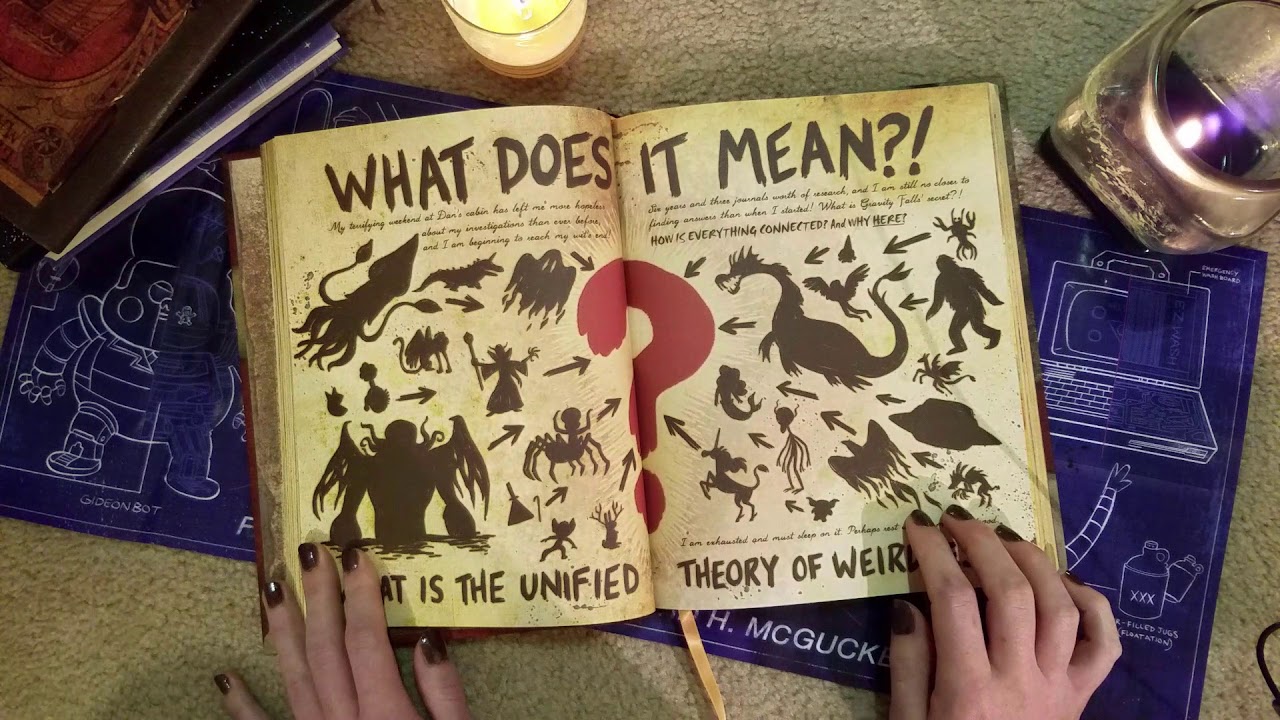 ASMR flip thru Gravity Falls Journal 3 (soft spoken)