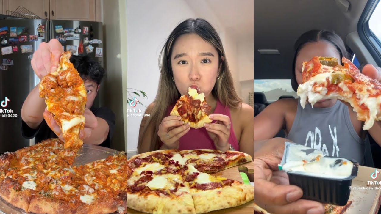 THE BEST COMPILATION OF PIZZA MUKBANG!