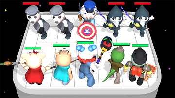 RAINBOW PIGGY: End Chapter - Merge Battle Gameplay