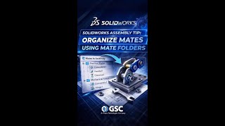 SOLIDWORKS Assembly Tip: Organize Mates Using Mate Folders #shorts
