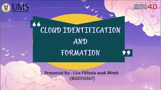 Project Presentation Cloud Identification and Formation