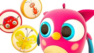 Learn insects with Hop Hop the Owl. Baby learning videos & educational cartoons for kids.